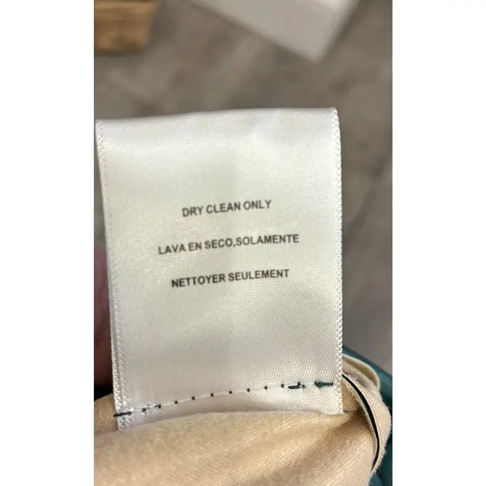 NSR Faux Leather Pencil Midi Skirt - Emerald Green - NWT - Size Medium